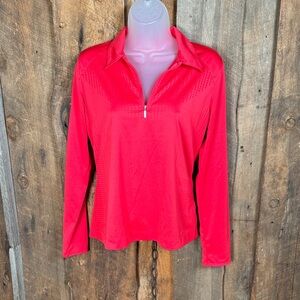 Nike Women's Vibrant Red Long Sleeve Top